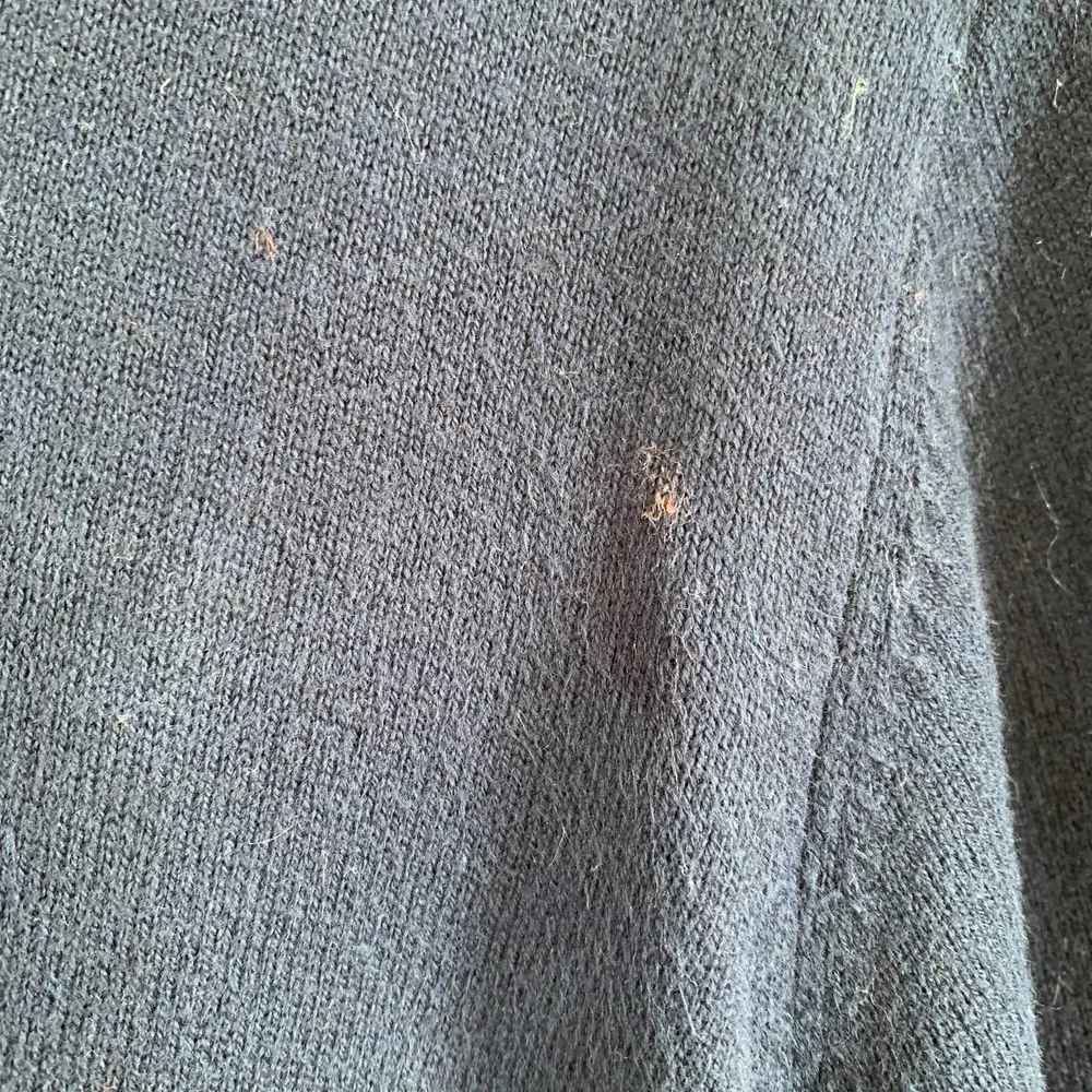 L.L. Bean Cashmere Blend Mock Neck 1/4 Zip Long Sleeve Pullover Blue Men’s LARGE - Picture 5 of 8